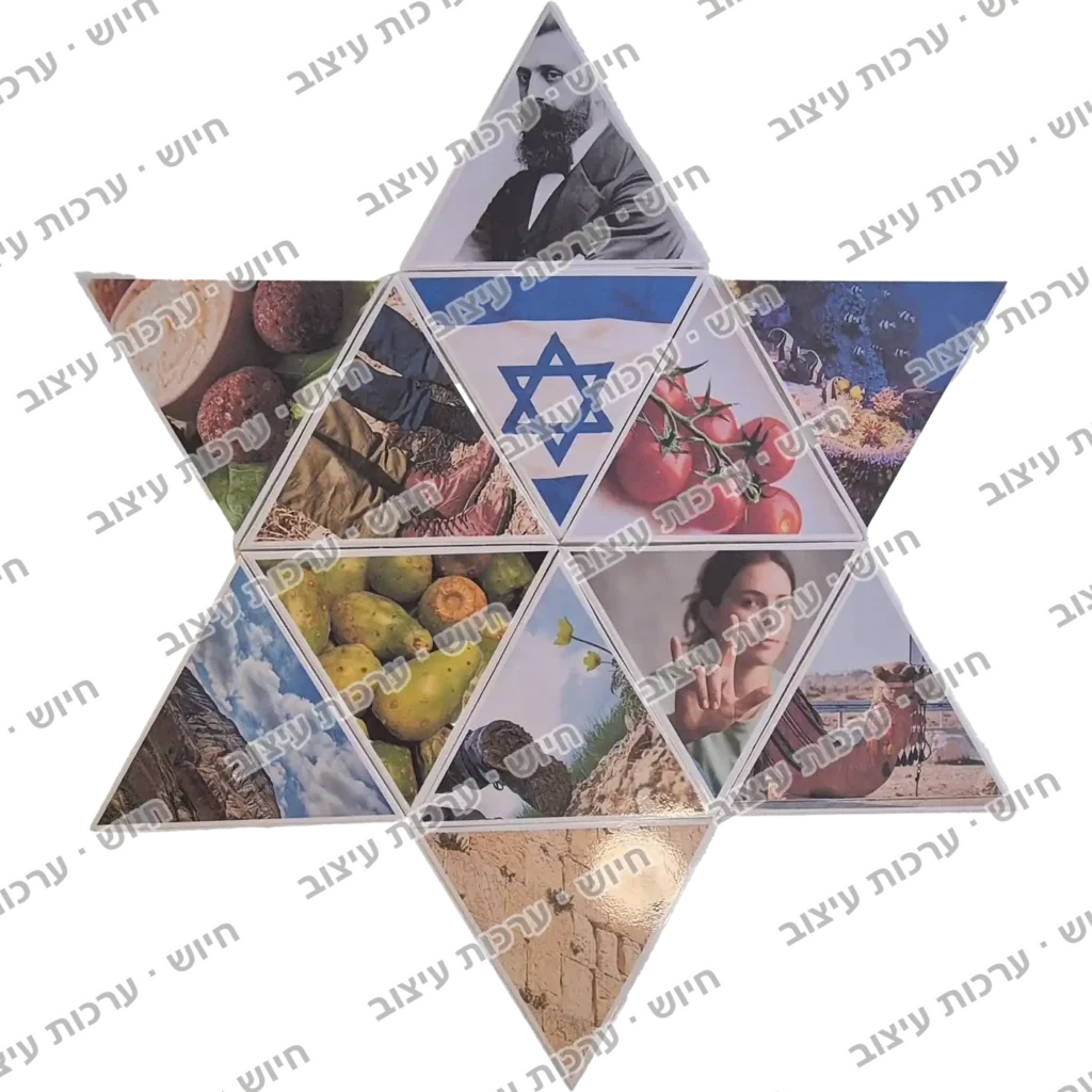 מגן דוד מתמונות ישראל, תצוגת מוצר