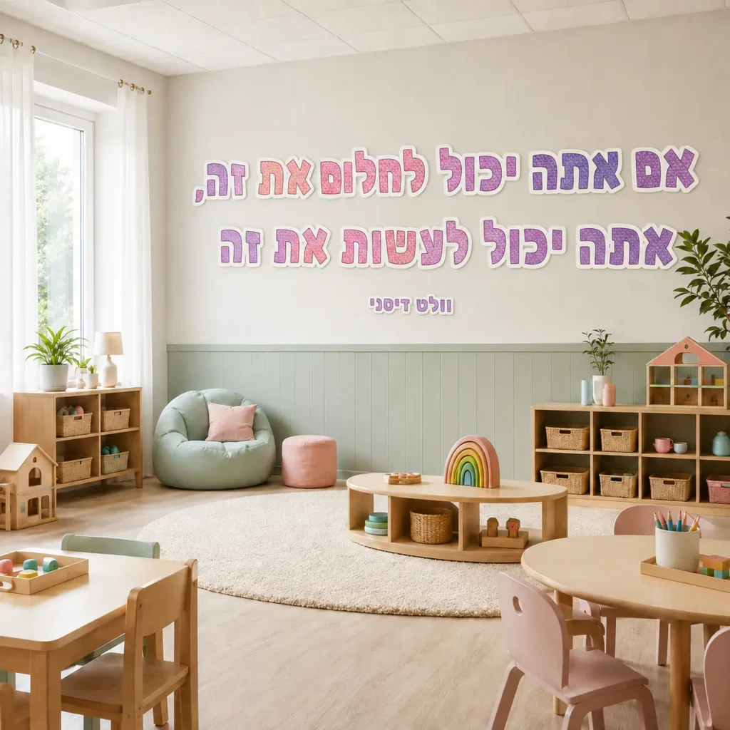 משפטי מוטיבציה על לוח שעם בכיתה